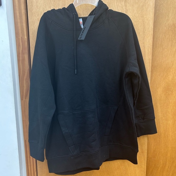New Mono B Oversized Hoodie Pullover in Black Sz 2X - Picture 3 of 11